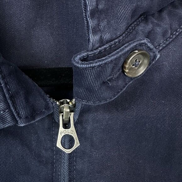 Polo Ralph Lauren Bi Swing Blue Canvas Jacket Mens XL Red Pony Retro Preppy - Picture 5 of 11